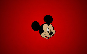      2560x1600 , , disney, cartoon, red, mouse, simple, texture, paper, mickey