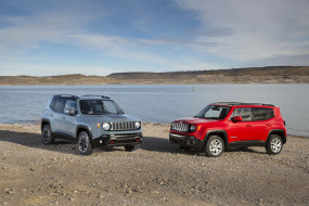 2015 Jeep Renegade обои для рабочего стола 3000x2000 2015 jeep renegade, автомобили, jeep, побережье, красный, серый, renegade