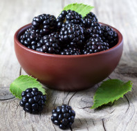     2911x2797 , , , , bowl, , , leaves, blackberries, fresh, berries, 