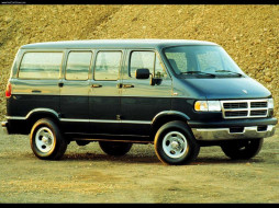 Dodge-Ram Wagon 1996     1024x768 dodge, ram, wagon, 1996, 