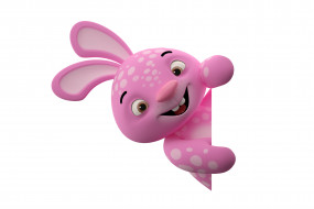      6000x4000  , , funny, character, monster, cute, smile, pink, rabbit