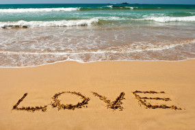      4000x2667 ,   ,  ,  , love, sand, beach, sea, summer, writing, letters, , , , , , , , 