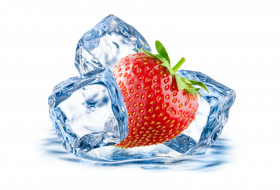      6500x4422 , ,  , , ice, berry, , drops, , strawberry