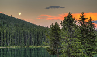 Two Jack Lake, Banff National Park, Alberta, Canada     2048x1221 two, jack, lake, banff, national, park, alberta, canada, , , , , , , , , , 