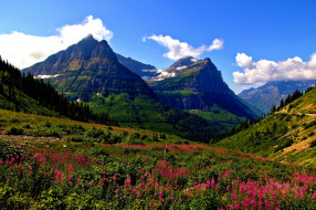 Mt Oberlin and Mt Cannon, Glacier National Park, Montana     1920x1277 mt, oberlin, and, cannon, glacier, national, park, montana, , , mount, , , , , 