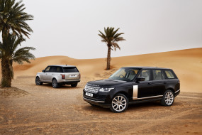 2013 Land Rover Range Rover обои для рабочего стола 3900x2600 2013 land rover range rover, автомобили, land-rover, белый, range, rover, land, пустыня, черный