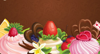  , , abstraction, fruits, cakes, , , , , , , , cream, sweets, flowers, chocolate, berries