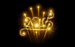 , -  ,  , , , fireworks, golden, new, year, happy, 2015