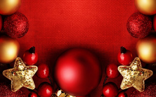      2880x1800 , , , , , red, , , christmas, merry, xmas, balls, decoration, new, year