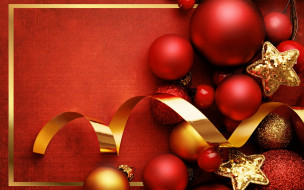      2880x1800 , , xmas, , , , red, balls, decoration, new, year, , , christmas, merry