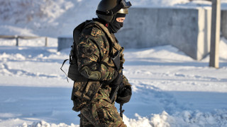 оружие, армия, спецназ, снег