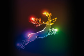 , , , deer, christmas, colors, xmas, , neon