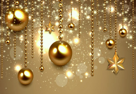 ,   ,  , , , balls, golden, , christmas, , , decoration, new, year