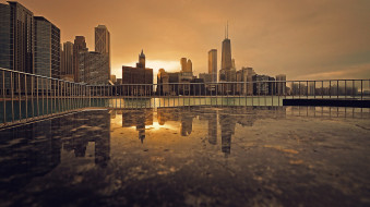 ,  , , chicago, sunset
