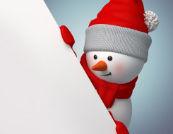      5000x3880 , 3  ,  , christmas, , , , merry, cute, , winter, new, year, 3d, snowman
