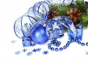      4000x2670 , , christmas, , , , , decoration, blue, new, year