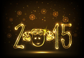      5000x3464 ,   ,  , 2015, new, year, happy, golden, , , , , 
