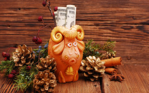, , , , dollar, money, decoration, 2015, symbol, new, year, sheep