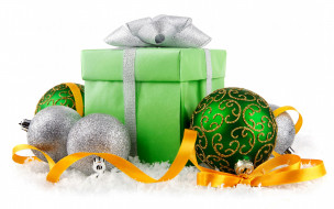      2880x1800 ,   , new, year, christmas, decoration, balls, snow, , , , 