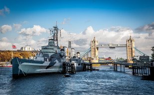 HMS Belfast and Tower Bridge, London     2048x1260 hms belfast and tower bridge,  london, , ,  ,  , , , , 