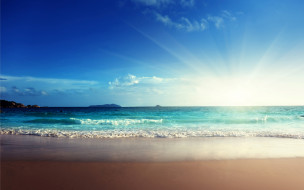      2880x1800 , , , emerald, beach, ocean, blue, sea, , , , , sand, sunshine