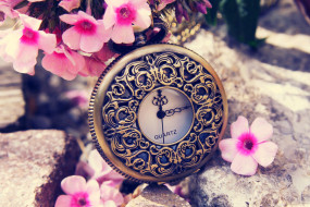 , ,   , clock, flowers, spring, dial, switch, time, , , , , 