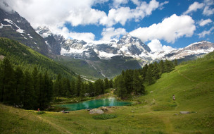      2560x1600 , , , , mountain, emerald, lake, landscape, , , 