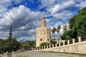 SPAIN, Seville Tower of Gold!     2048x1363 spain,  seville tower of gold, ,  , , , 