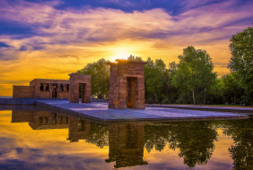 Temple Of Debod And The Wild Sunset     2048x1382 temple of debod and the wild sunset, ,  , , , 