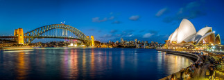 Sydney By Night     3200x1152 sydney by night, ,  , , , , , 