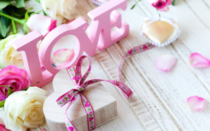      2880x1800 ,   ,  ,  , valentine's, day, romantic, heart, love, rose, pink, , , , 