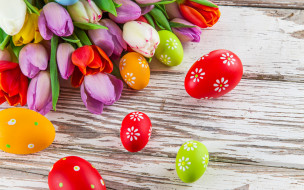      2880x1800 , , easter, tulips, eggs, colorful, spring, , , 
