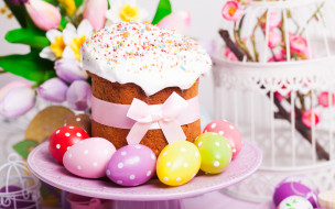      2880x1800 , , spring, tulips, , , cake, easter, , eggs, , blessed, , holiday