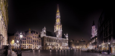 Grand Place of Bruxelles     3000x1483 grand place of bruxelles, ,  , , , , 
