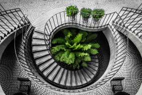      2048x1377 , ,  ,  , urban, explorations, architecture, kevin, huan, stair, san, francisco, embarcadero, city, california, black, and, white, travel, staircase