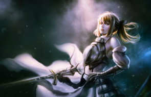      2300x1483 , fate, stay night, saber, lily, , , , 