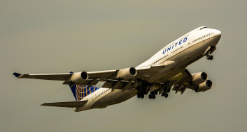 boeing 747, авиация, пассажирские самолёты, полет, небо, авиалайнер