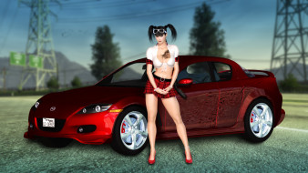 , 3d car&girl, , , , , 