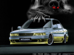 hell, car, by, sparco, , mitsubishi