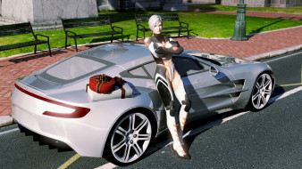 , 3d car&girl, , , , , 