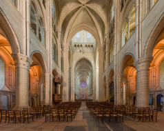 nave of laon cathedral,  france, , ,   , , 