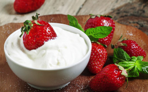      2880x1800 , ,  , strawberry, cream, fresh, berries, sweet, red, , , , 
