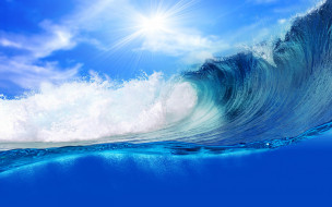 , , , , sea, , blue, wave, ocean, splash, sky