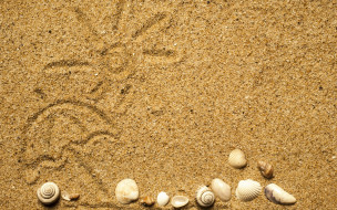      2880x1800 , ,  ,    spa-, texture, sand, , seashells, marine, beach