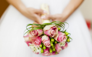      2880x1800 , ,  , bride, roses, wedding, bouquet, flowers, , 