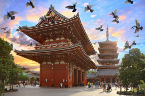 japan - asakusa kanon temple, , -    , , 