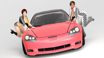 , 3d car&girl, , , , 