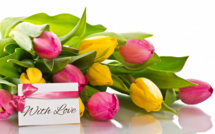      2880x1800 , , with, love, romantic, tulips, flowers, , , 