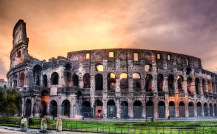 Colosseum- sunrise (Roma)     2000x1235 colosseum- sunrise , roma, , ,   , , , 