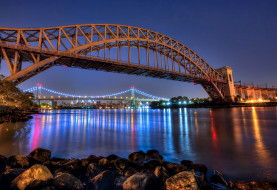 Hell Gate and Triborough Bridges     2048x1405 hell gate and triborough bridges, , - , , , , 